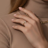 Prisma Diamond Gold Ring