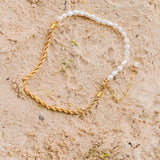 Dualia Gold Pearl Necklace