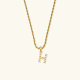 Elodie Initial Letter Pearl Necklace