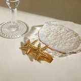 Tropical Starfish Gold Hair Clip