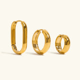 Clarabelle Staple Gold Hoops Bundle