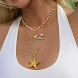 Tammy Gold Starfish Necklace
