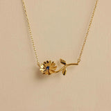 Maribelle Birth Flower Gold Necklace