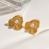Klara Floral Pearl Earrings