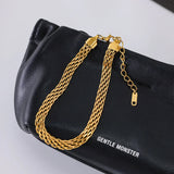 Avelie Mesh Chain Gold Anklet