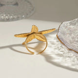 Seabreeze Gold Starfish Ring